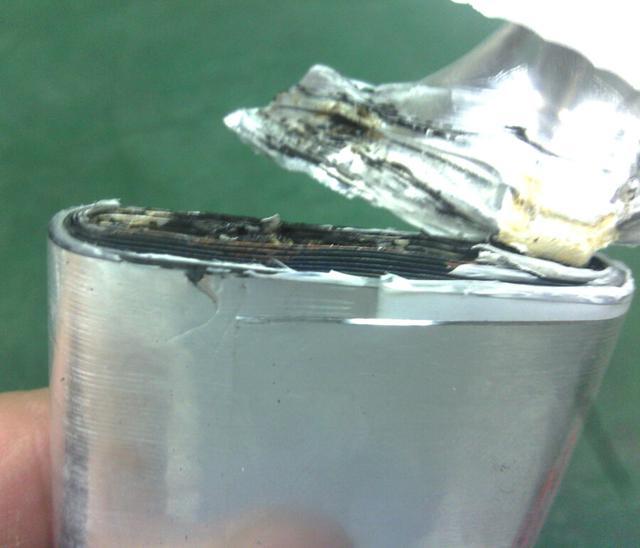 聚合物锂电池正负极片烧坏