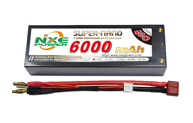 6000mAh 40C 2S 7.4V 车模电池