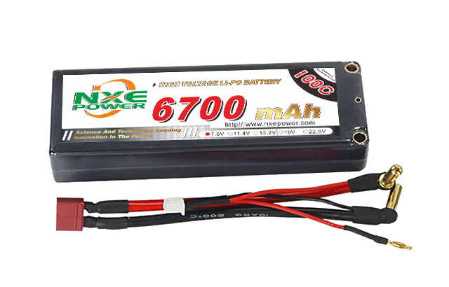 6700mAh 100C 2S 7.6V 车模电池