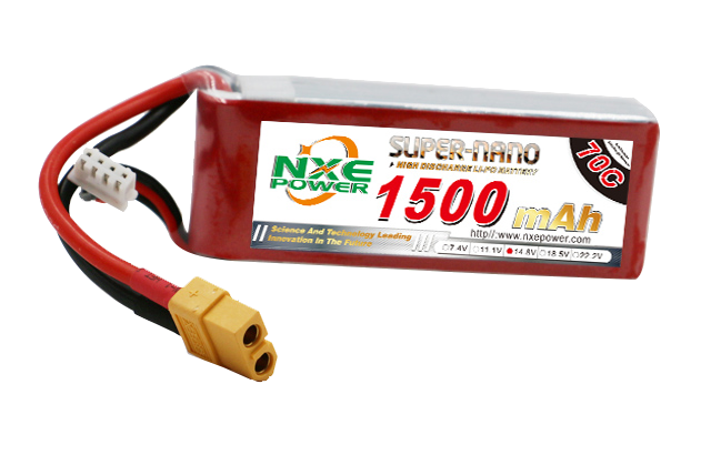 1500mAh 70C 4S 14.8V FPV穿越机电池