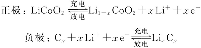 锂离子电池充放电化学反应